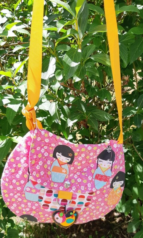 Sac enfant à motifs kokeshi – Marie Pipelette, Brignais