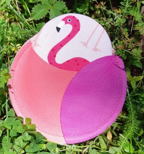 Porte-monnaie flamant rose – Marie Pipelette, Brignais